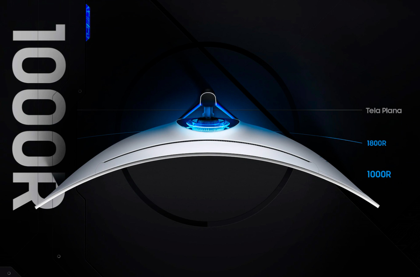 Monitor Gamer Curvo Samsung Odyssey 49 DQHD, 240Hz, 1ms, HDMI, Display Port, USB, G-Sync, Freesync Premium Pro, Ajuste de Altura, Branco, Série G9